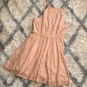 Pink lacy dress